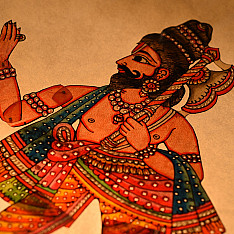 Leather Puppets | Vishnu Dashavatar - Parashurama (The Warrior Sage)