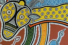 Mandana Art - Painting ~ Sheep ( 11 x 14 inch)