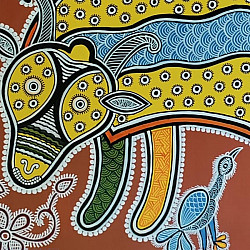 Mandana Art - Painting ~ Sheep ( 11 x 14 inch)