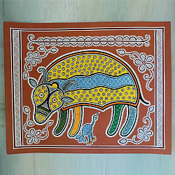 Mandana Art - Painting ~ Sheep ( 11 x 14 inch)