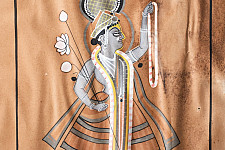 Memory Lines | Indian Antique Painting | Yamuna ji  ( With Frame) 