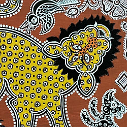 Mandana Art - Painting ~ Lion ( 11 x 14 inch)