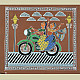 shop Mandana Art - Painting ~ Bike Rider ( 16 x 20 inch)