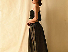 Flowers in a River - Long Skirt / Natural Dyed Ghagra - F