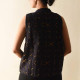 shop Handwoven Reversible Applique top - Black & Yellow