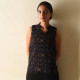 shop Handwoven Reversible Applique top - Black & Yellow