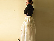 Loom & Light - Handloom Cotton Skirt ~ White