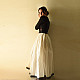 Loom & Light - Handloom Cotton Skirt ~ White