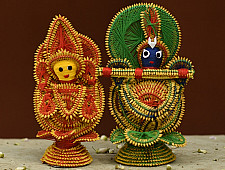 Dhaana Murti . Paddy Craft | Radhe Krishna ( Set of Two )