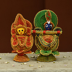 Dhaana Murti . Paddy Craft | Radhe Krishna ( Set of Two )