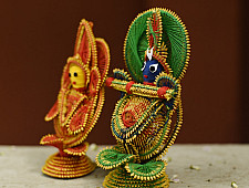 Dhaana Murti . Paddy Craft | Radhe Krishna ( Set of Two )