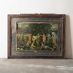 Memory Lines | Indian Antique Print - Bansi Nad (With Frame)