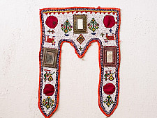Prachin . प्राचीन ❦ Handmade Antique Bead Work  ~ Wall Hanging Toran