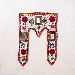 Prachin . प्राचीन ❦ Handmade Antique Bead Work  ~ Wall Hanging Toran