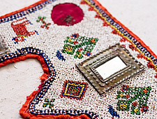 Prachin . प्राचीन ❦ Handmade Antique Bead Work  ~ Wall Hanging Toran