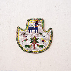 Prachin . प्राचीन ❦ Handmade Antique Bead Work  ~ Wall Hanging Fan