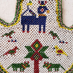 Prachin . प्राचीन ❦ Handmade Antique Bead Work  ~ Wall Hanging Fan