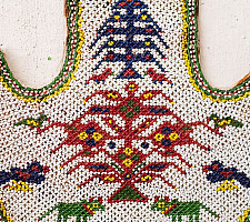 Prachin . प्राचीन ❦ Handmade Antique Bead Work  ~ Vinjano / Fan