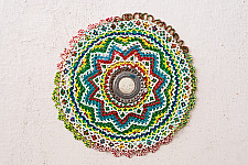 Prachin . प्राचीन ❦ Handmade Antique Bead Work  ~ Wall Hanging Circle