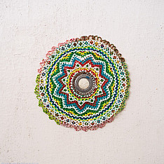 Prachin . प्राचीन ❦ Handmade Antique Bead Work  ~ Wall Hanging Circle