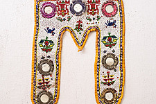 Prachin . प्राचीन ❦ Handmade Antique Bead Wall Hanging - Toran