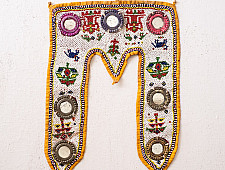 Prachin . प्राचीन ❦ Handmade Antique Bead Wall Hanging - Toran