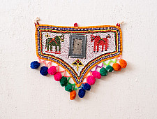 Prachin . प्राचीन ❦ Handmade Antique Bead Work  ~ Wall Hanging Horse Motif
