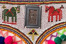 Prachin . प्राचीन ❦ Handmade Antique Bead Work  ~ Wall Hanging Horse Motif