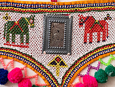 Prachin . प्राचीन ❦ Handmade Antique Bead Work  ~ Wall Hanging Horse Motif