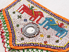 Prachin . प्राचीन ❦ Handmade Antique Bead Work  ~ Wall Hanging Elephant Motif