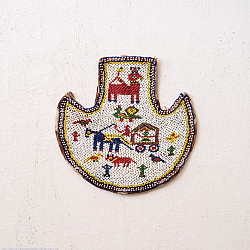 Prachin . प्राचीन ❦ Handmade Old & Antique Bead Work  ~ Wall Hanging Fan (Vinjano)