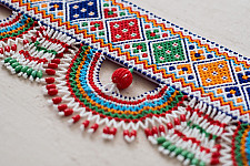 Shubh - Labh ⁂ Saurashtra Handcraft ~ Bead Toran ( 42")