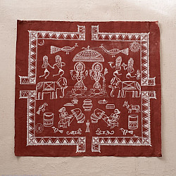 Muria Painting | Bhitti Chitra ( 22" x 8.5" ) - Lakshmi Jagar