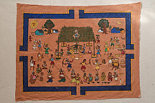 Muria Painting | Bhitti Chitra ( 22" x 8.5" ) - Madya Bihav