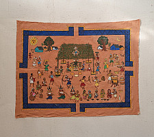 Muria Painting | Bhitti Chitra ( 22" x 8.5" ) - Madya Bihav