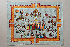 Muria Painting | Bhitti Chitra ( 31" x 24" ) - Goncha Parav