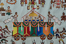 Muria Painting | Bhitti Chitra ( 31" x 24" ) - Goncha Parav