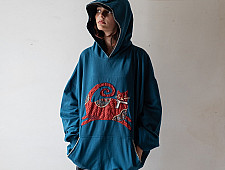 Handmade Applique Hoodie | Monty ( A Cat )