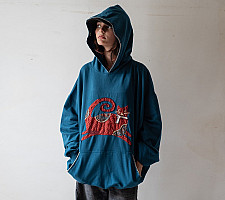 Handmade Applique Hoodie | Monty ( A Cat )