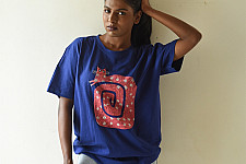 Handmade Applique Tshirt | Gulabo ( A Cat )