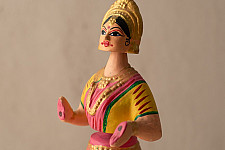 Madhuban . मधुबन ❁ Paper Mache Toy ~ Dancing Doll