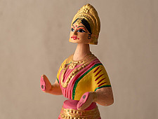 Madhuban . मधुबन ❁ Paper Mache Toy ~ Dancing Doll