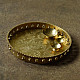 Handcrafted Brass ~ Pooja Thali With Three Diyas