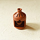 Shop Terracotta Handmade Clay Surahi Lampshade With Diya / tea light holder