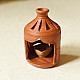 Shop Terracotta Handmade Clay Surahi Lampshade With Diya / tea light holder