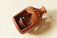 Maati Ka Kaam ✧ Terracotta - Surahi Lampshade With Diya / Tea Light Holder
