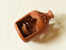 Maati Ka Kaam ✧ Terracotta - Surahi Lampshade With Diya / Tea Light Holder