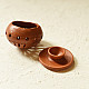 Shop Terracotta Handmade Round Lampshade With Tea Light Holder