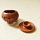 Shop Terracotta Handmade Round Lampshade With Tea Light Holder