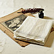 Handloom Dhoti Khes - Off White with Orange Border